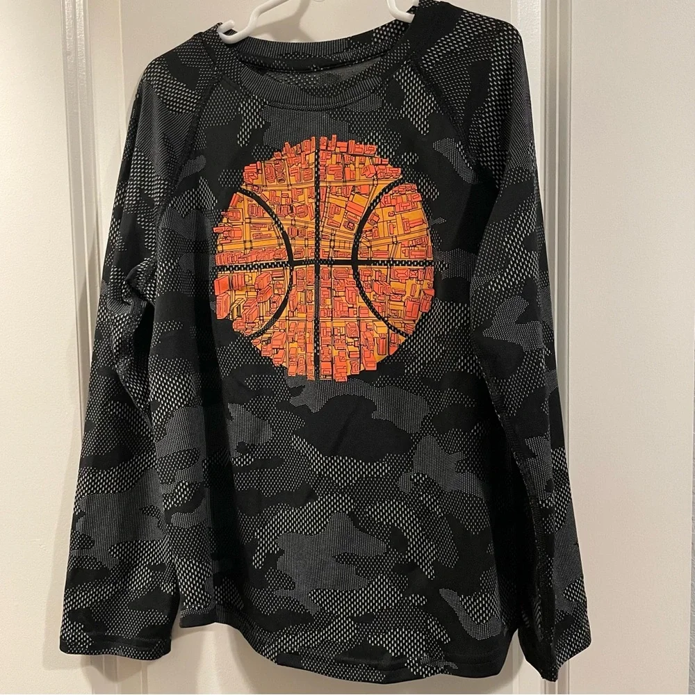 Old Navy Go-Dry Camo Long-Sleeve Performance Basketball Tee
